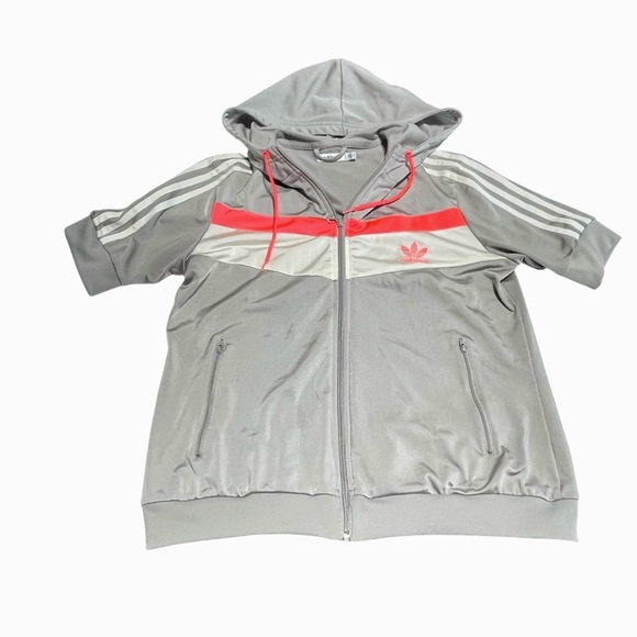 Adidas Originals BR8
Windbreaker Anorak Jacket Grey Pink White Reflective size L - Picture 5 of 10